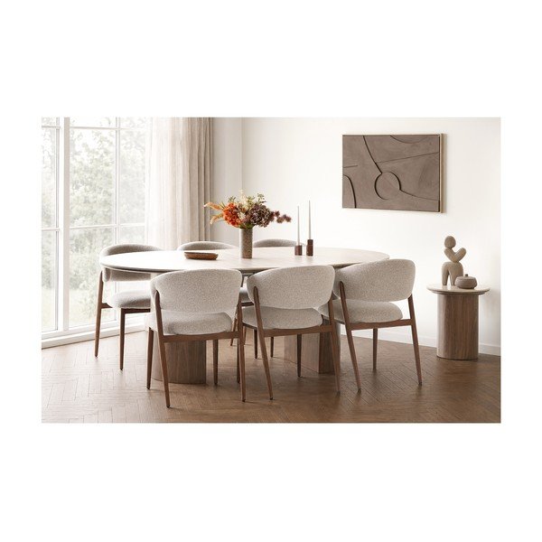 Kerek tárolóasztal kerámia asztallappal ø 45 cm Delphi – House Nordic-image-2