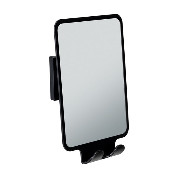 Kozmetikai tükör fogassal 14x19.5 cm Quadro Black – Wenko