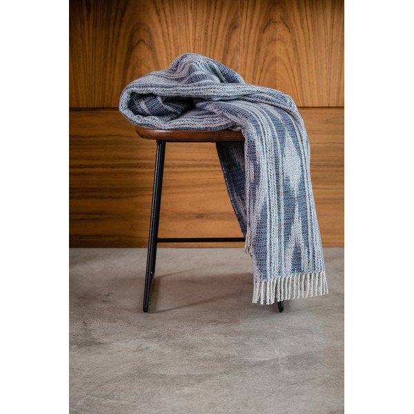 Zanzibar kék pléd, 140 x 180 cm - Euromant-image-1