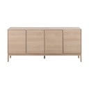 Natúr színű alacsony komód tölgyfa dekorral 180x80 cm Linley – Actona