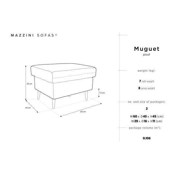 Muguet kék puff, 60 x 45 cm - Mazzini Sofas-image-4