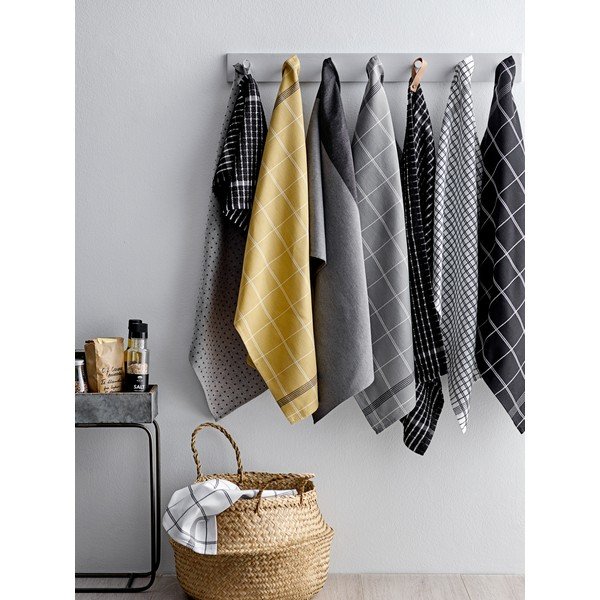 Geometric sárga pamut konyharuha, 50 x 70 cm - Södahl-image-1