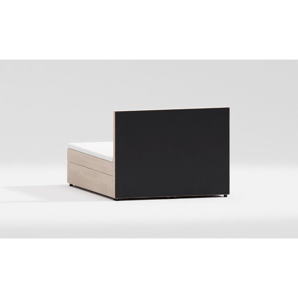 Bézs ágyneműtartós boxspring ágy 160x200 cm Flip – Ropez-image-4