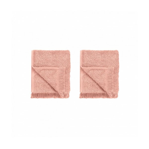 Rózsaszín pamut törölköző szett 2 db-os 30x50 cm FRINO – Blomus-image-3