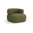Zöld buklé fotel Jenny – Micadoni Home