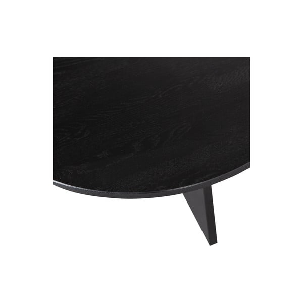 Fekete kerek dohányzóasztal ø 90 cm Fries – WOOOD-image-4