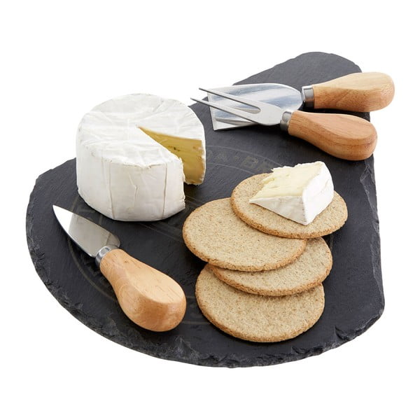 Szervírozó vágódeszka sajthoz, 3 késsel – Premier Housewares-image-3