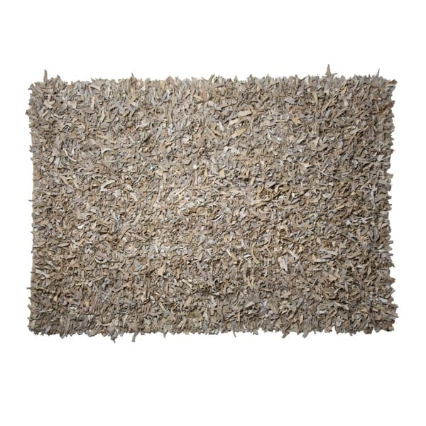 Shaggy bézs színű bőr szőnyeg, 120 x 180 cm - Cotex