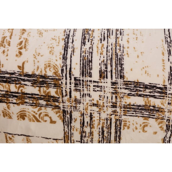 Fekete-krémszínű egyszemélyes mikroplüss ágyneműhuzat 140x200 cm Enrico – My House-image-2