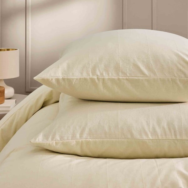 Elefántcsont színű kétszemélyes-hosszabbított ágyneműhuzat 240x220 cm Linella – douceur d'intérieur-image-3