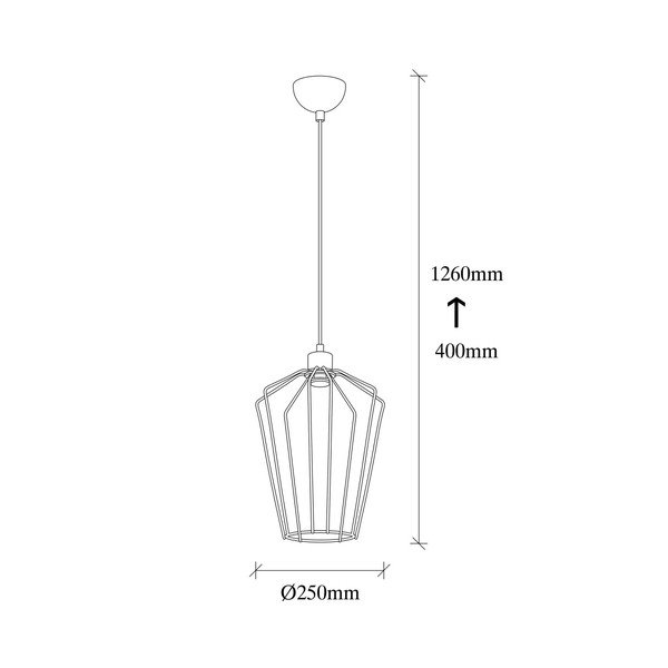 Desponia fekete fém függőlámpa - Opviq lights-image-3