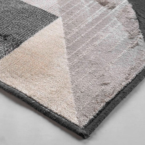 Szürke-bézs pamutkeverék szőnyeg 68x110 cm Graphic – douceur d'intérieur-image-3