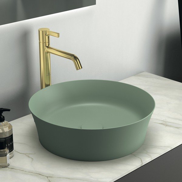 Zöld kerámia kerek mosdókagyló ø 40 cm Ipalyss – Ideal Standard-image-1