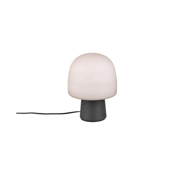 Fekete-fehér asztali lámpa üveg búrával (magasság 27 cm) Steen – Trio-image-3