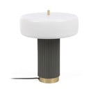 Fehér-zöld asztali lámpa fém búrával (magasság 37,5 cm) Serenella – Kave Home