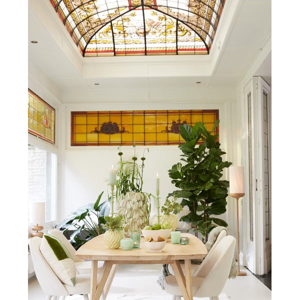 Natúr színű állólámpa textil búrával (magasság 159 cm) Dania – Light & Living-image-2