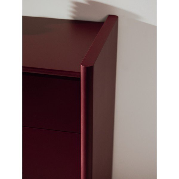 Borvörös komód 160x91x46 cm Rali – noo.ma-image-2