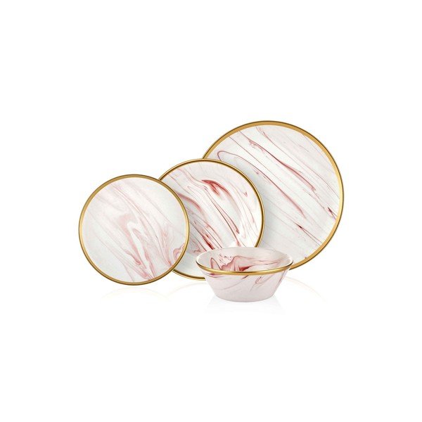 Lucid Rose 24 részes porcelán étkészlet - Mia