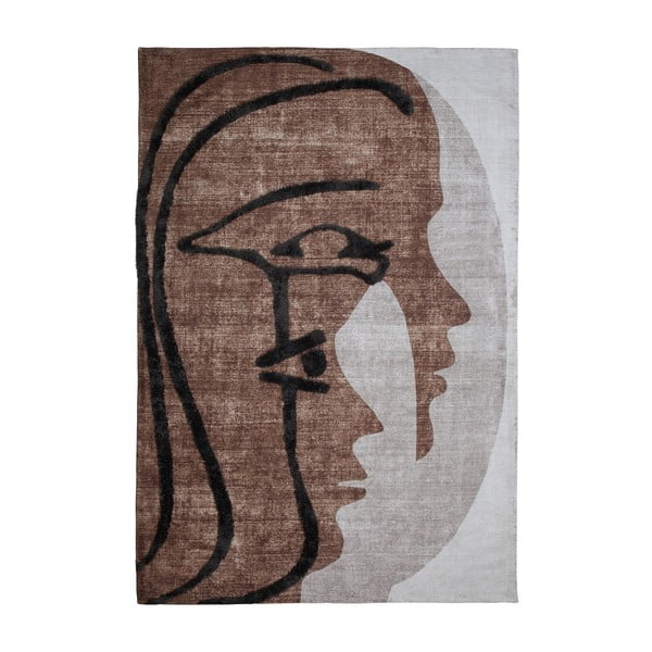 Barna gyapjú szőnyeg 170x240 cm Roden – WOOOD
