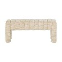 Bézs buklé párnázott pad Frex – WOOOD