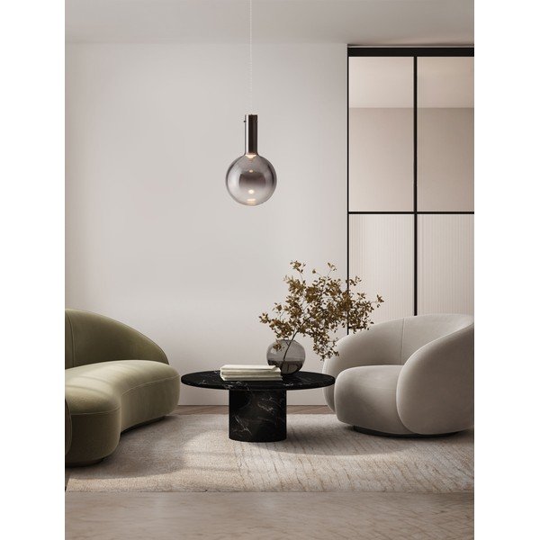 Szürke üveg LED dimmelhető függőlámpa ø 25 cm Nostos – Nova Luce-image-1