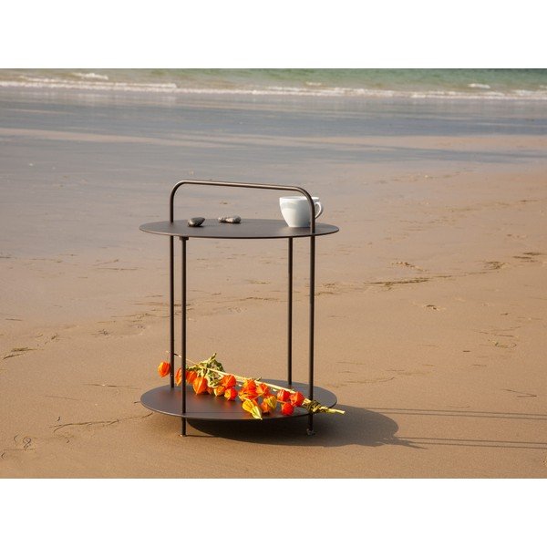 Fém kerek kerti tárolóasztal ø 45 cm Plip – Ezeis-image-3