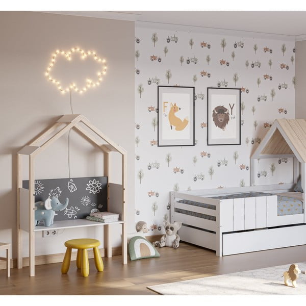 Borovi fenyő gyerek íróasztal 40x100 cm Roxana – Marckeric-image-1