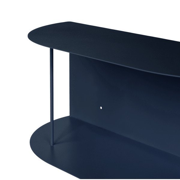 Sötétkék többszintes fém fali polc 80 cm Lina – noo.ma-image-4