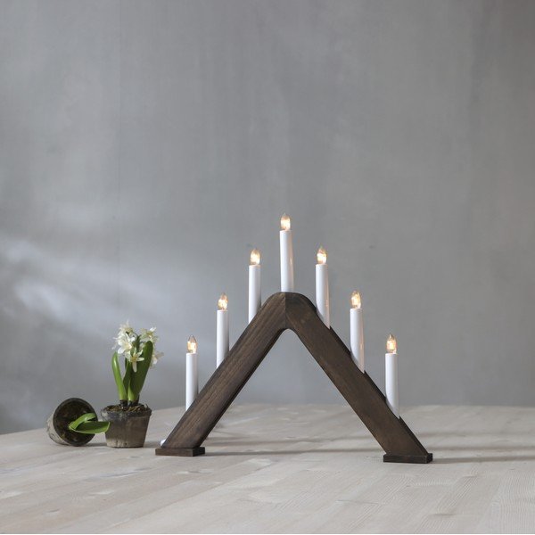 Konnektorhoz csatlakoztatható LED gyertyatartó (magasság 36 cm) Jarve – Star Trading-image-1
