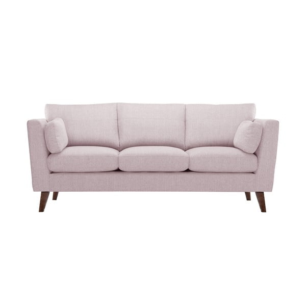 Elisa púder rózsaszín 3 személyes kanapé - Jalouse Maison