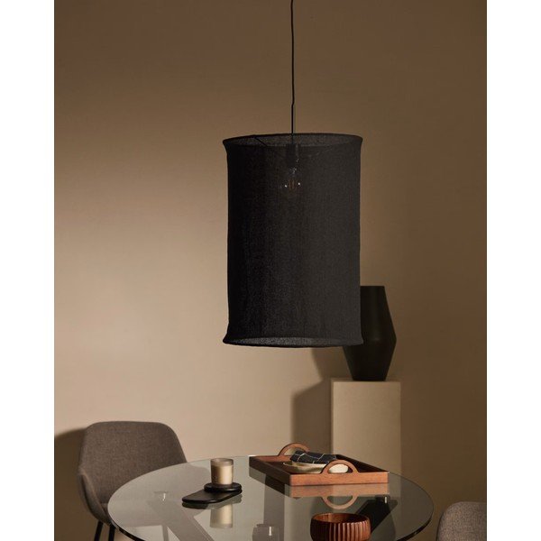 Fekete lámpabúra ø 40 cm Mariela – Kave Home-image-1