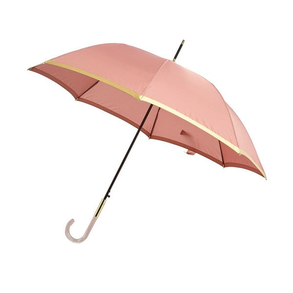 Lurex világos-rózsaszín esernyő arany színű részletekkel, ⌀ 101 cm