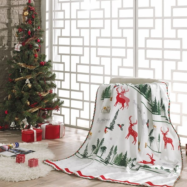 Geik White karácsonyi takaró, 100 x 150 cm