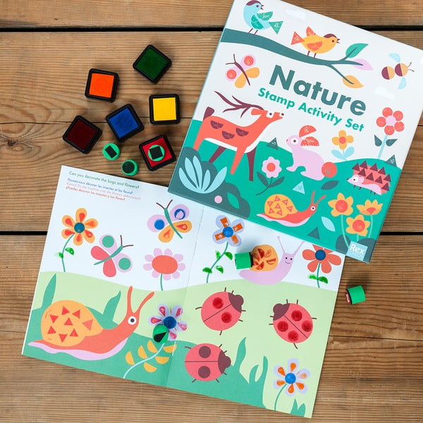 Kreatív készlet Stamp Activity Set Nature – Rex London-image-1