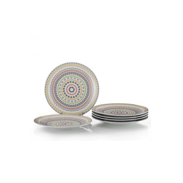 Desszertes porcelán tányér készlet 6 db-os ø 21 cm – Hermia