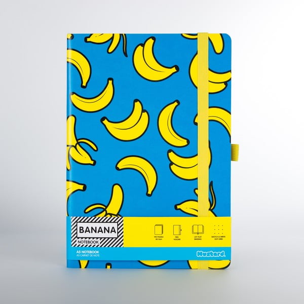 Banana banánmintás jegyzetfüzet, 190 oldal - Just Mustard