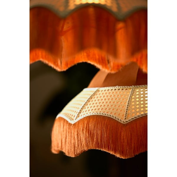Narancssárga függőlámpa textil búrával ø 40 cm Mizia – Light & Living-image-1