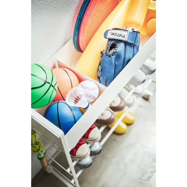 Fehér fém gyerek cipőtartó 74,5x74,5x22 cm Tower – YAMAZAKI-image-1