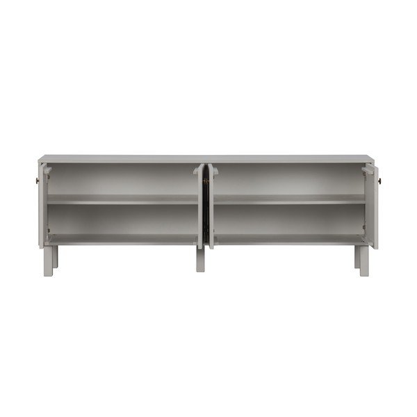 Világosszürke borovi fenyő TV-állvány 160x56 cm Madu – WOOOD-image-2