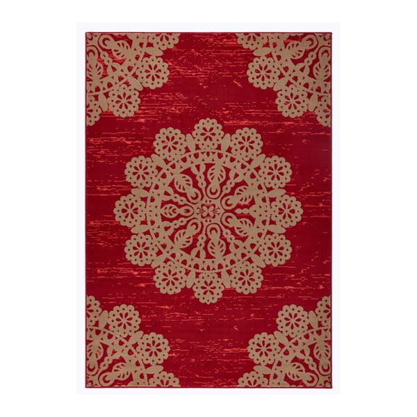 Gloria Lace piros szőnyeg, 80 x 150 cm - Hanse Home