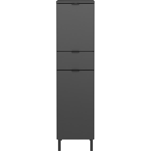 Antracitszürke magas-keskeny fürdőszoba szekrény 30x120 cm Arcena – Germania