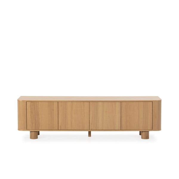 Natúr színű TV-állvány tölgyfa dekorral 180x50,5x40 cm Padoc – MOME