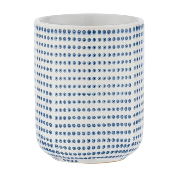 Nole kék-fehér kerámia fogkefetartó pohár - Wenko