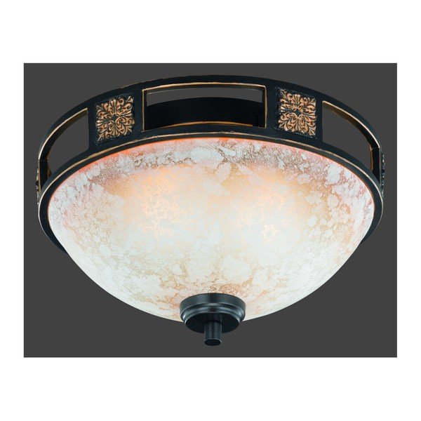 Fekete mennyezeti lámpa üveg búrával ø 33 cm Quinta – Trio-image-2