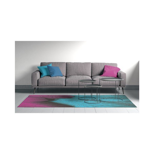 Suzzo Malamento türkiz-lila szőnyeg, 100 x 150 cm - Oyo home-image-1