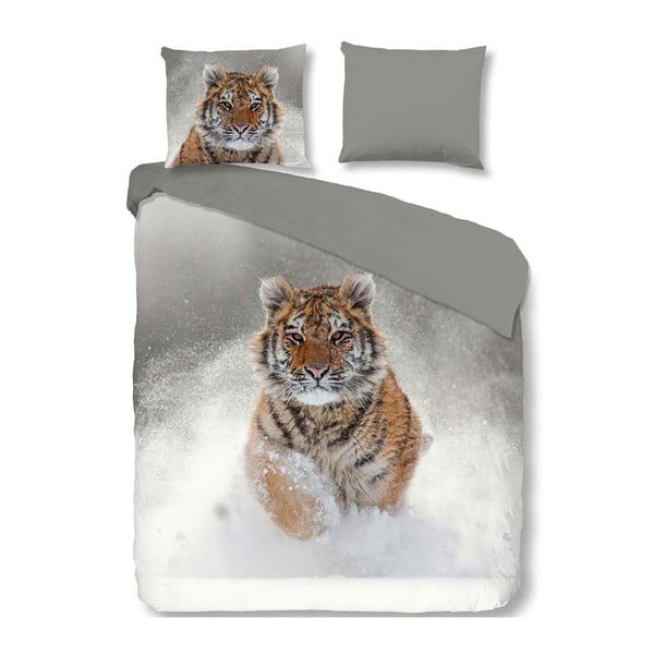 Snow Tiger egyszemélyes pamut ágyneműhuzat, 140 x 200 cm - Muller Textiels