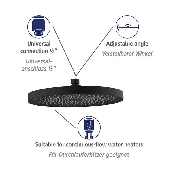 Zuhanyfej ø 26 cm Soft Water – Wenko-image-4