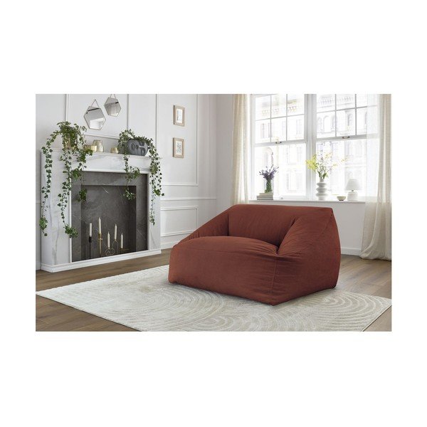 Narancssárga kordbársony babzsákfotel Lilibet – Bobochic Paris-image-1