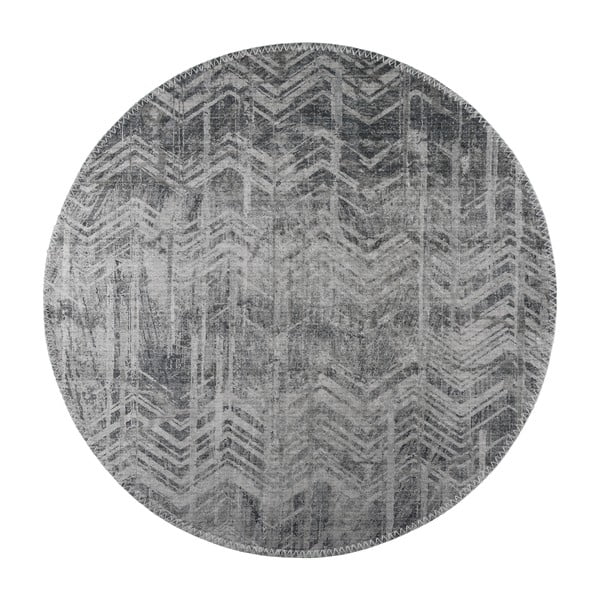 Szürke mosható kerek szőnyeg ø 120 cm – Vitaus