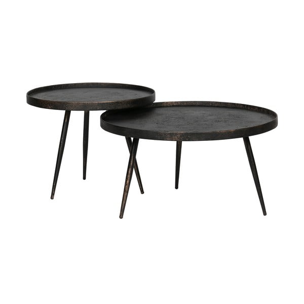 Fekete kerek dohányzóasztal ø 58 cm Bounds – WOOOD-image-3